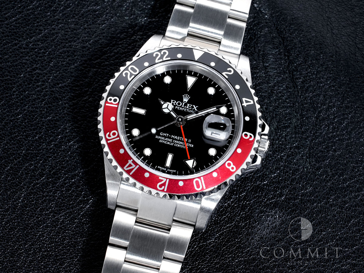 Rolex GMT-Master II Ref. 16710 Stainless Steel Black Dial Oyster Bracelet Used hntedmac