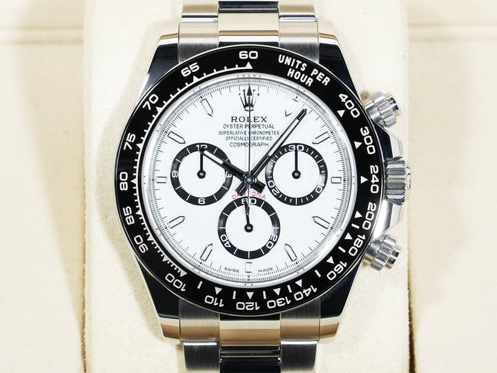 ロレックス デイトナ Ref.126500LN ステンレススチール ホワイト文字盤 美品 9jawroiw