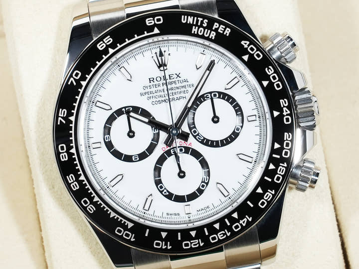 ロレックス デイトナ Ref.126500LN ステンレススチール ホワイト文字盤 美品 9jawroiw