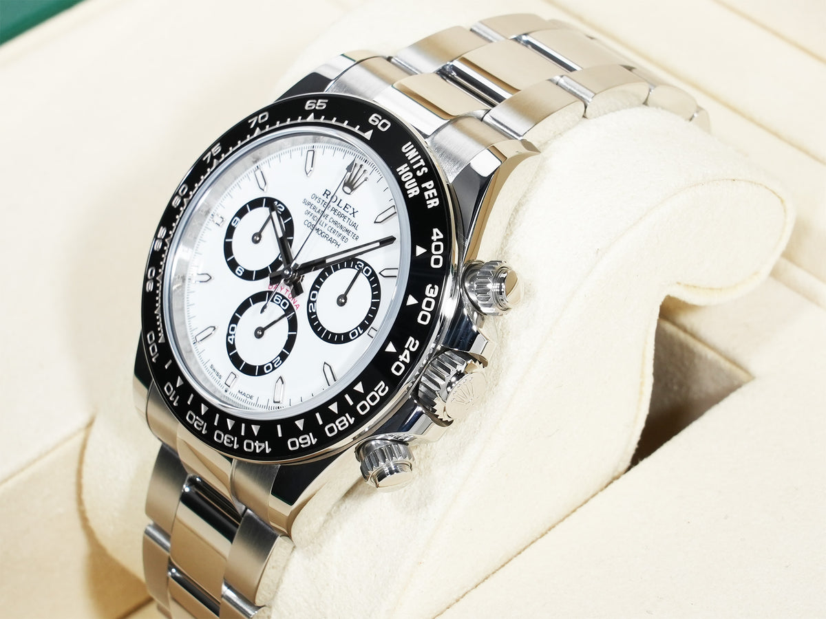 ロレックス デイトナ Ref.126500LN ステンレススチール ホワイト文字盤 美品 9jawroiw
