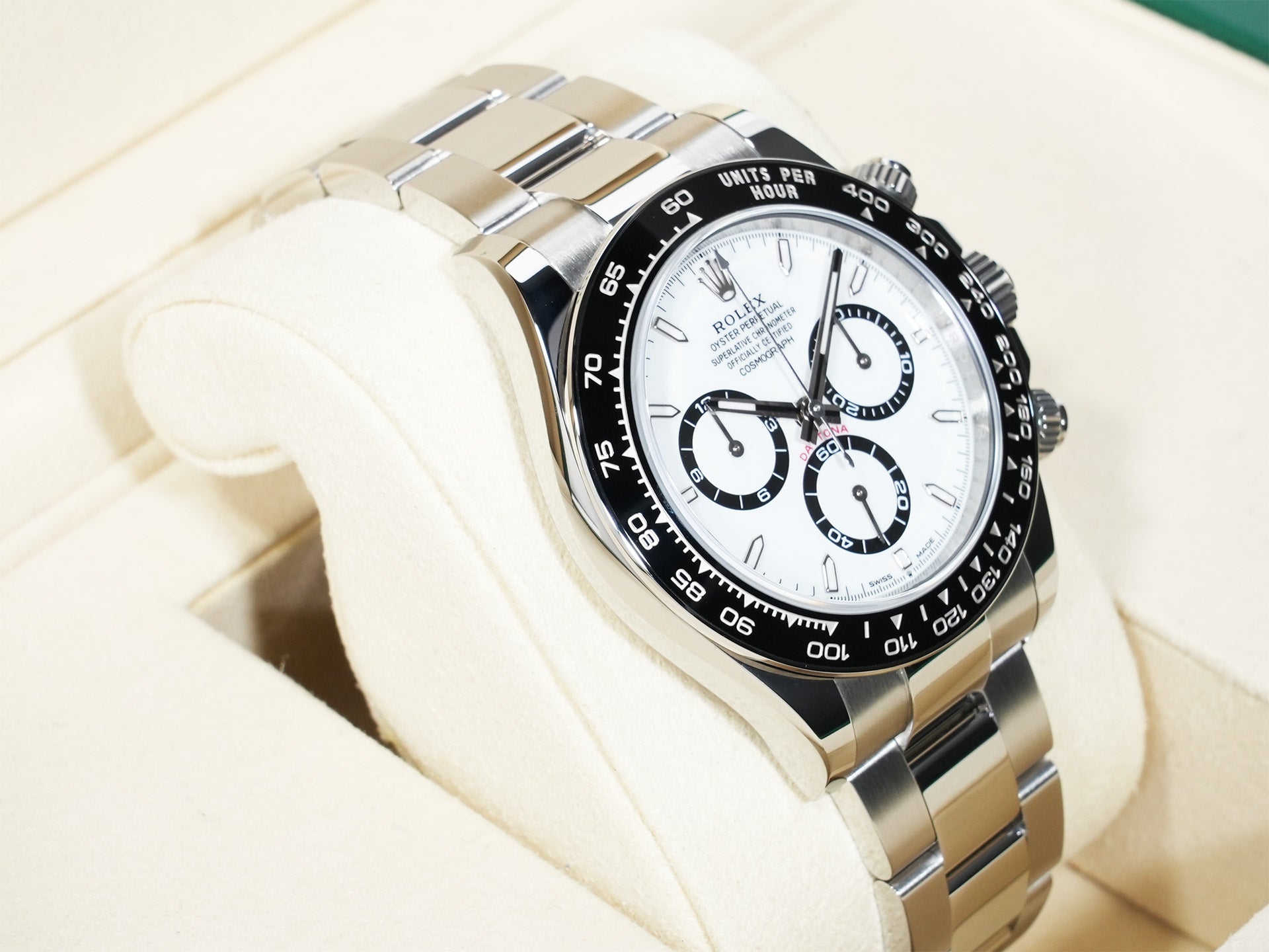 ロレックス デイトナ Ref.126500LN ステンレススチール ホワイト文字盤 美品 9jawroiw