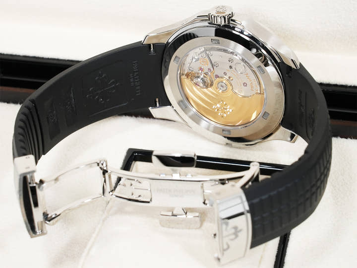 パテックフィリップ アクアノート トラベルタイム Ref.5164A-001 ステンレススチール ブラック文字盤 美中古 7zkf3n88