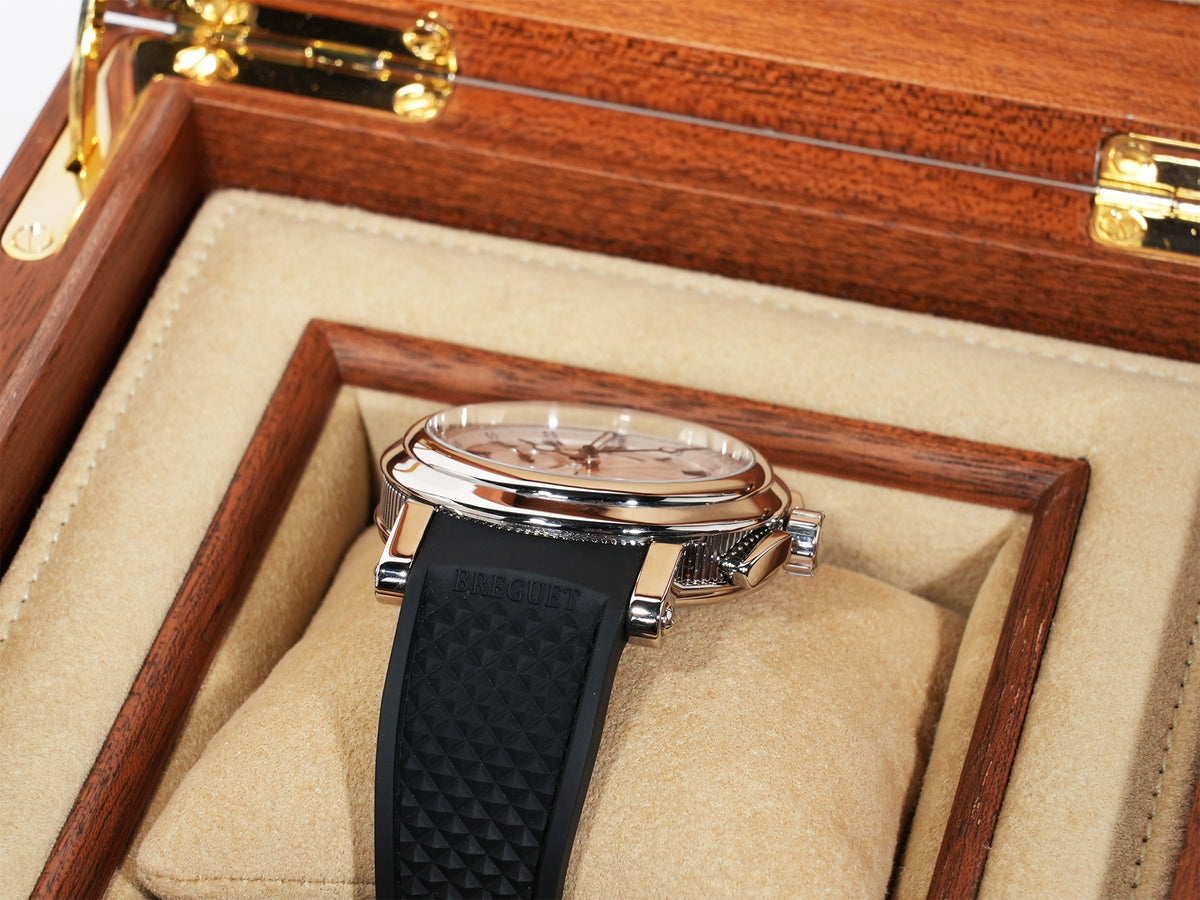 ブレゲ マリーンⅡ クロノグラフ Ref.5827BB/12/5ZU ホワイトゴールド シルバー文字盤 美中古 x9vd8cfu