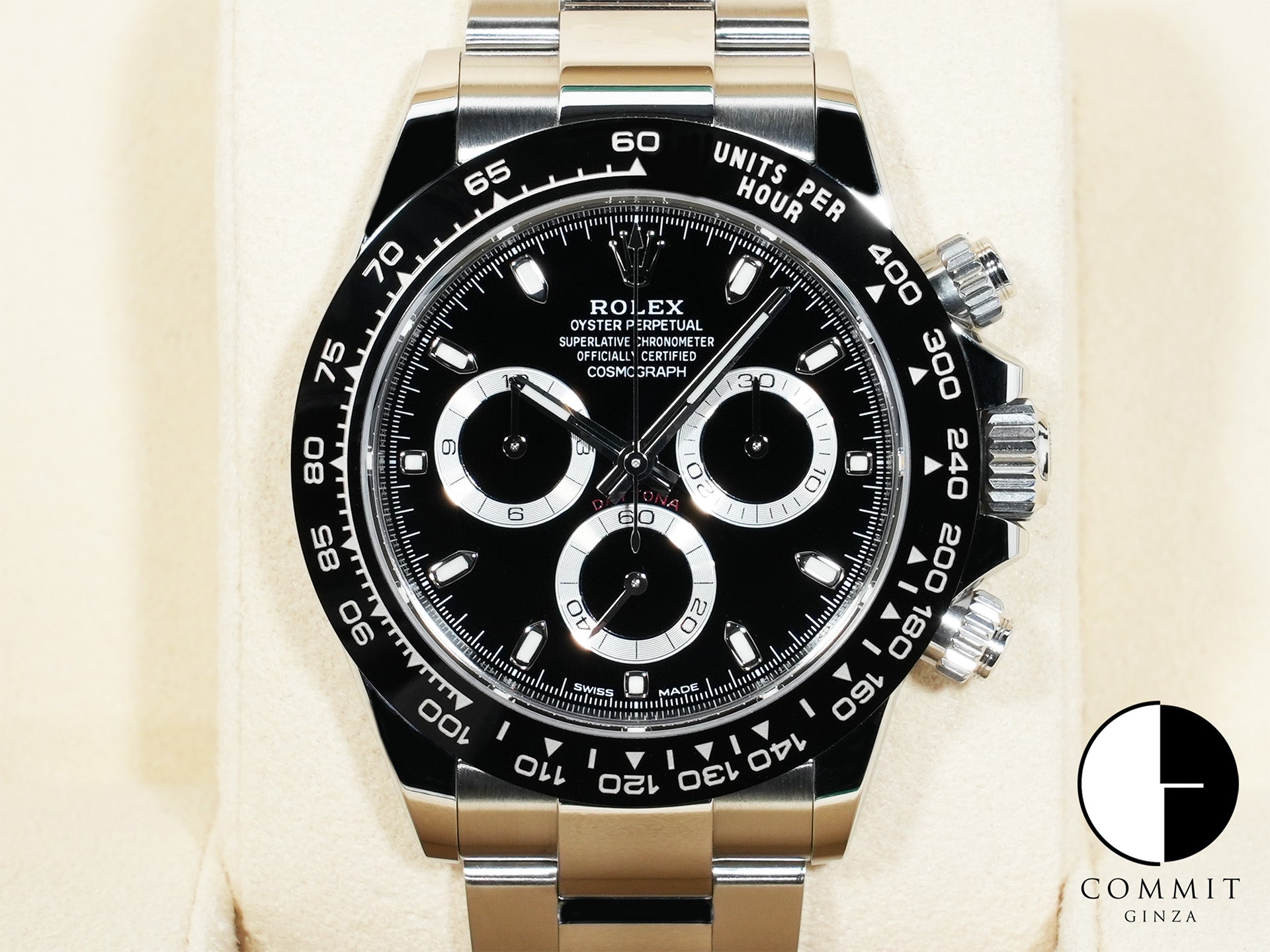 Rolex Daytona Ref. 116500LN Stainless Steel Black Dial Pre-owned z66emef8