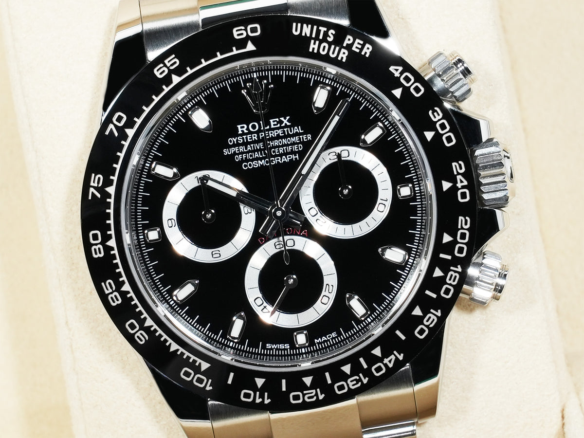 Rolex Daytona Ref. 116500LN Stainless Steel Black Dial Pre-owned z66emef8