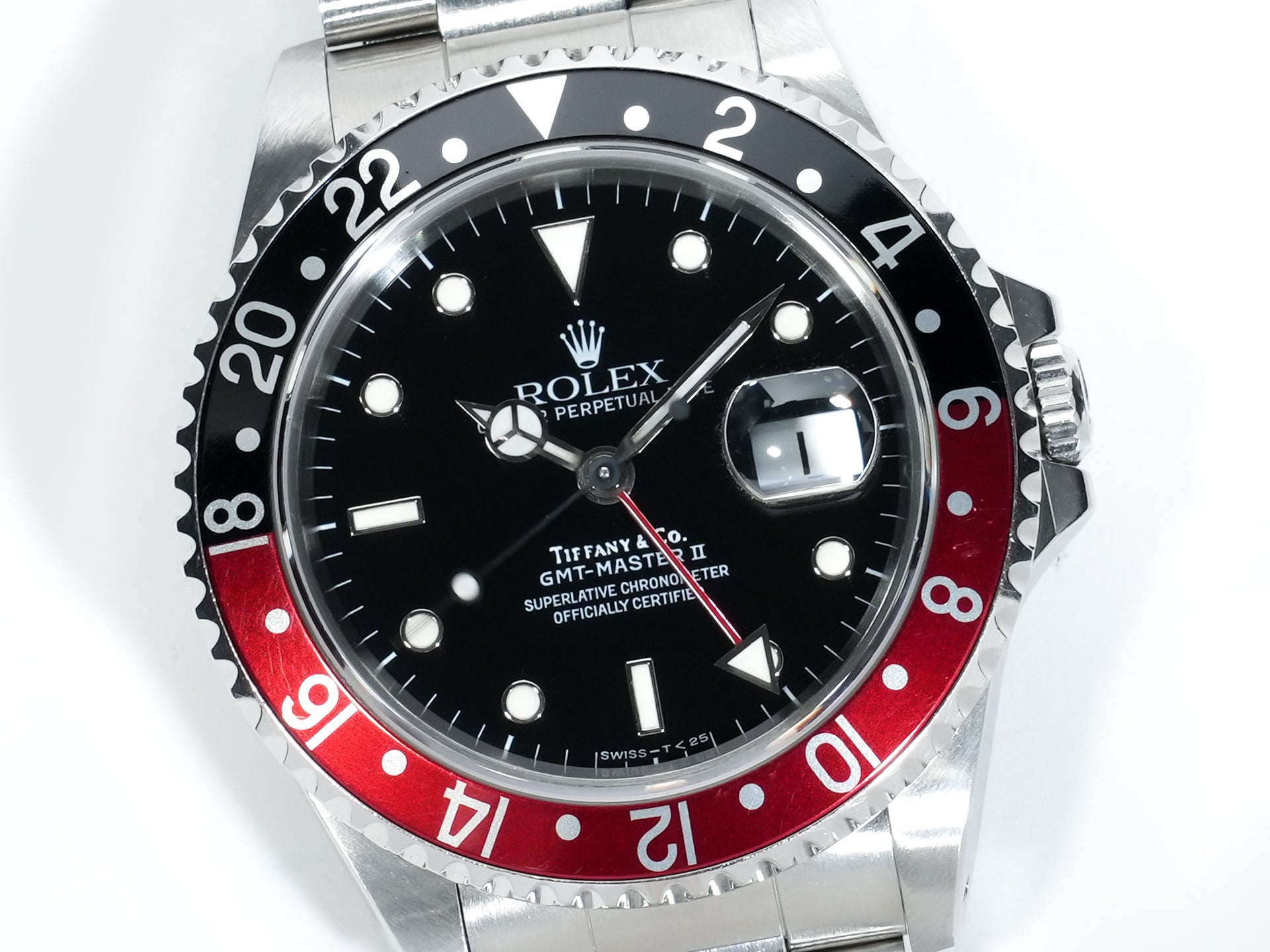 Rolex GMT-Master II TIFFANY&CO. Ref.16710 Stainless Steel Black Dial Oyster Bracelet Used 8bvjacwv