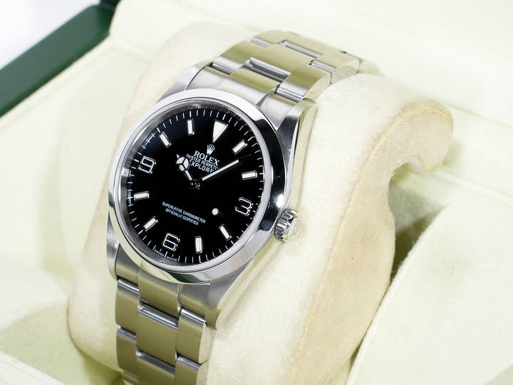 ロレックス エクスプローラーI Ref.114270 ステンレススチール ブラック文字盤 オイスターブレスレット 美中古 xp7m2uox