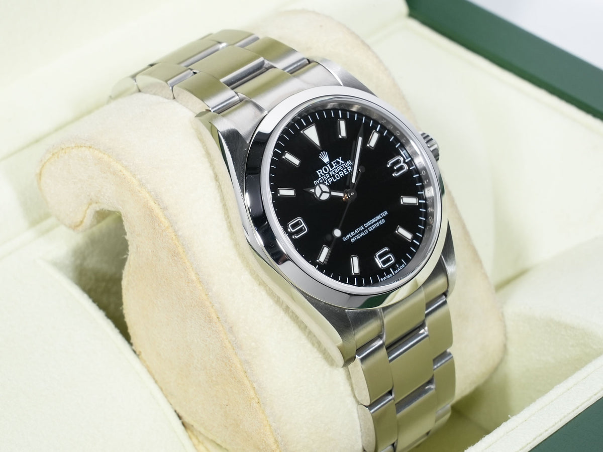 ロレックス エクスプローラーI Ref.114270 ステンレススチール ブラック文字盤 オイスターブレスレット 美中古 xp7m2uox