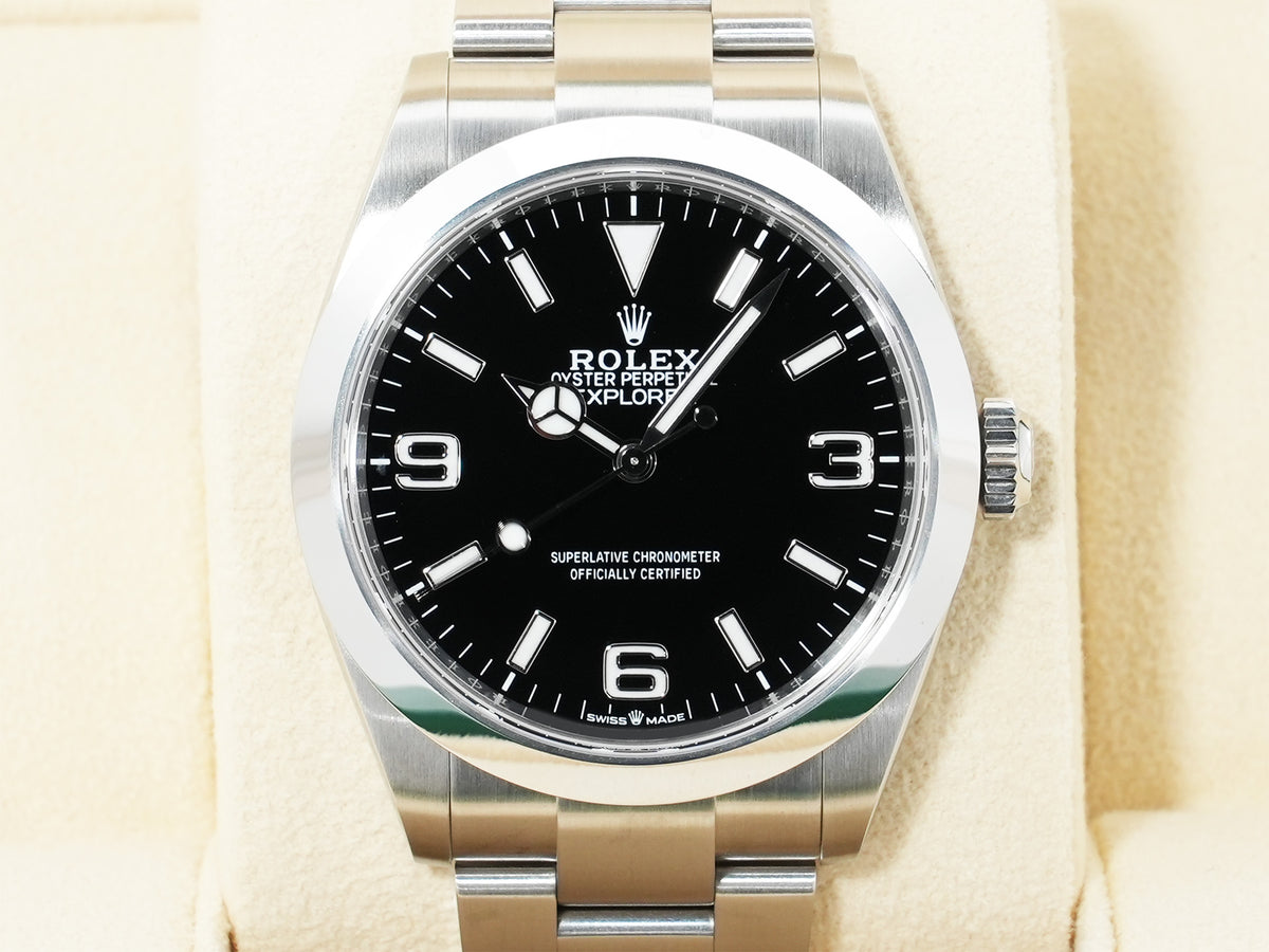 ロレックス エクスプローラー40 Ref.224270 ステンレススチール ブラック文字盤 オイスターブレスレット 極美品 6jqaswpc