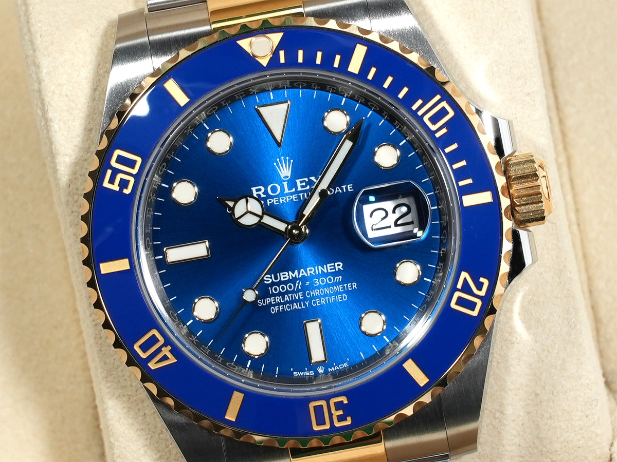ロレックス サブマリーナー デイト Ref.126613LB ステンレススチール/イエローゴールド ブルー文字盤 美中古 yvqzstmi