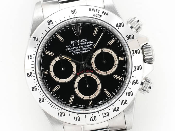 Rolex Daytona El Primero Ref.16520 Stainless Steel Black Dial Used e9zt94q5