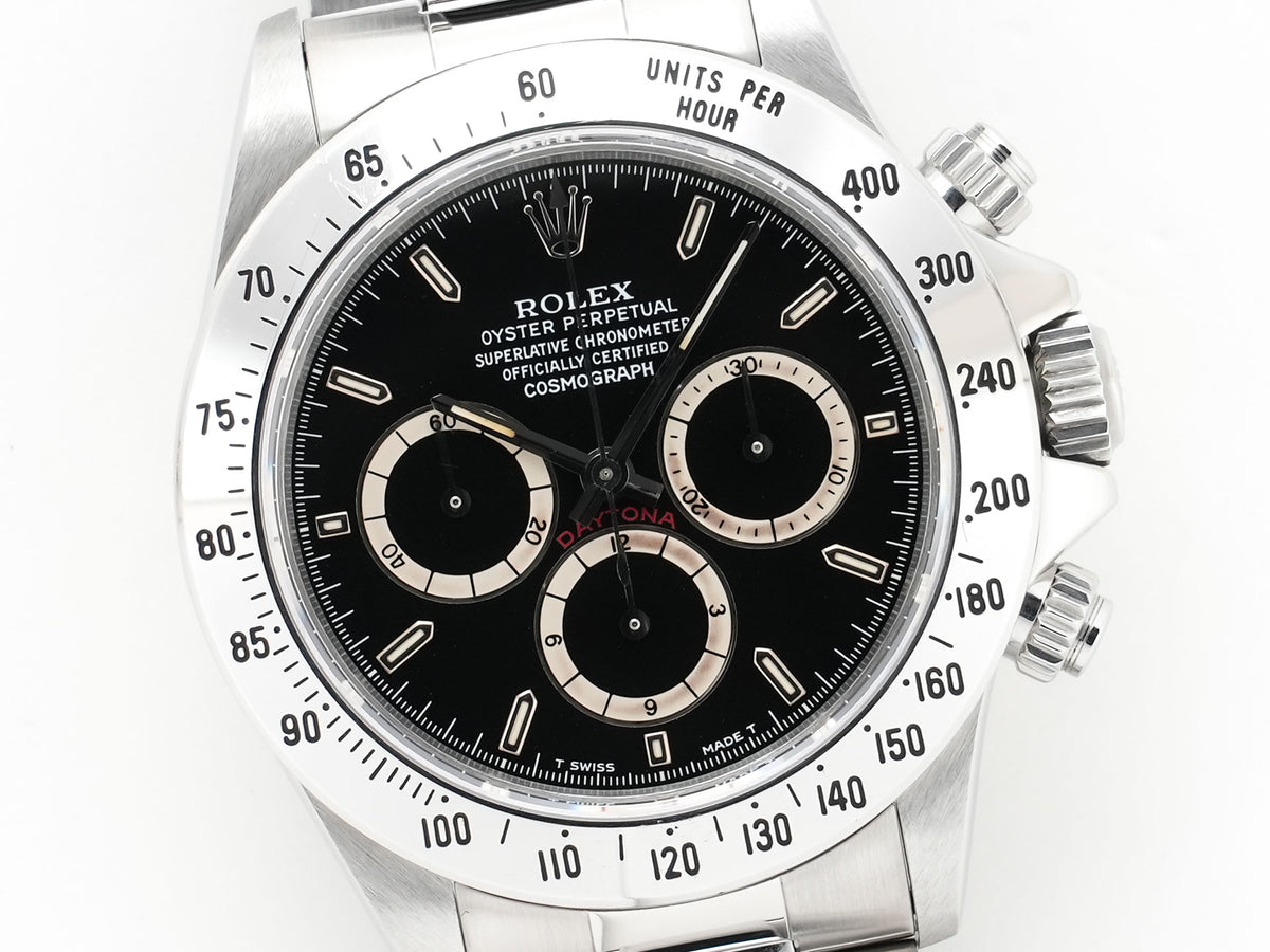 Rolex Daytona El Primero Ref.16520 Stainless Steel Black Dial Used e9zt94q5