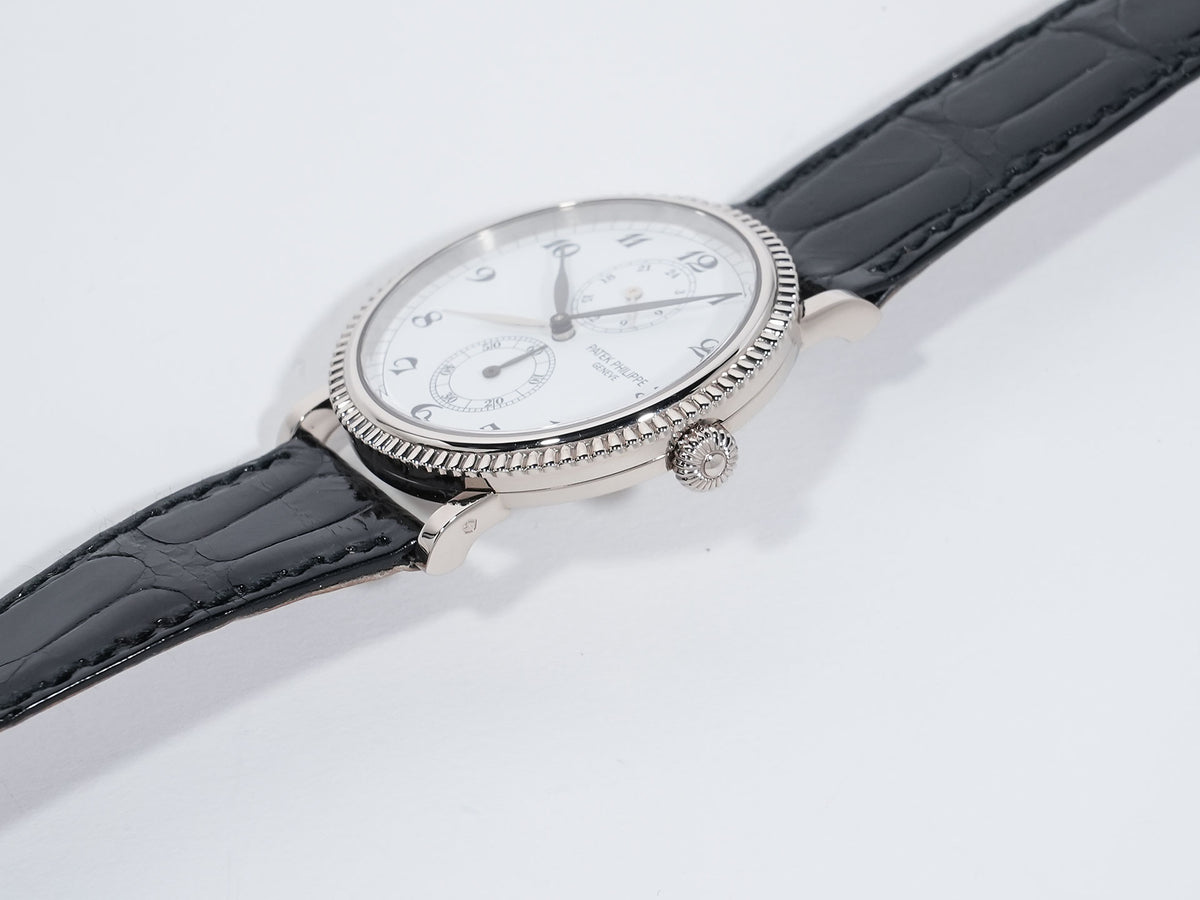 パテックフィリップ カラトラバ トラベルタイム Ref.5034G-001 ホワイトゴールド ホワイト文字盤 美品 55vxd98c