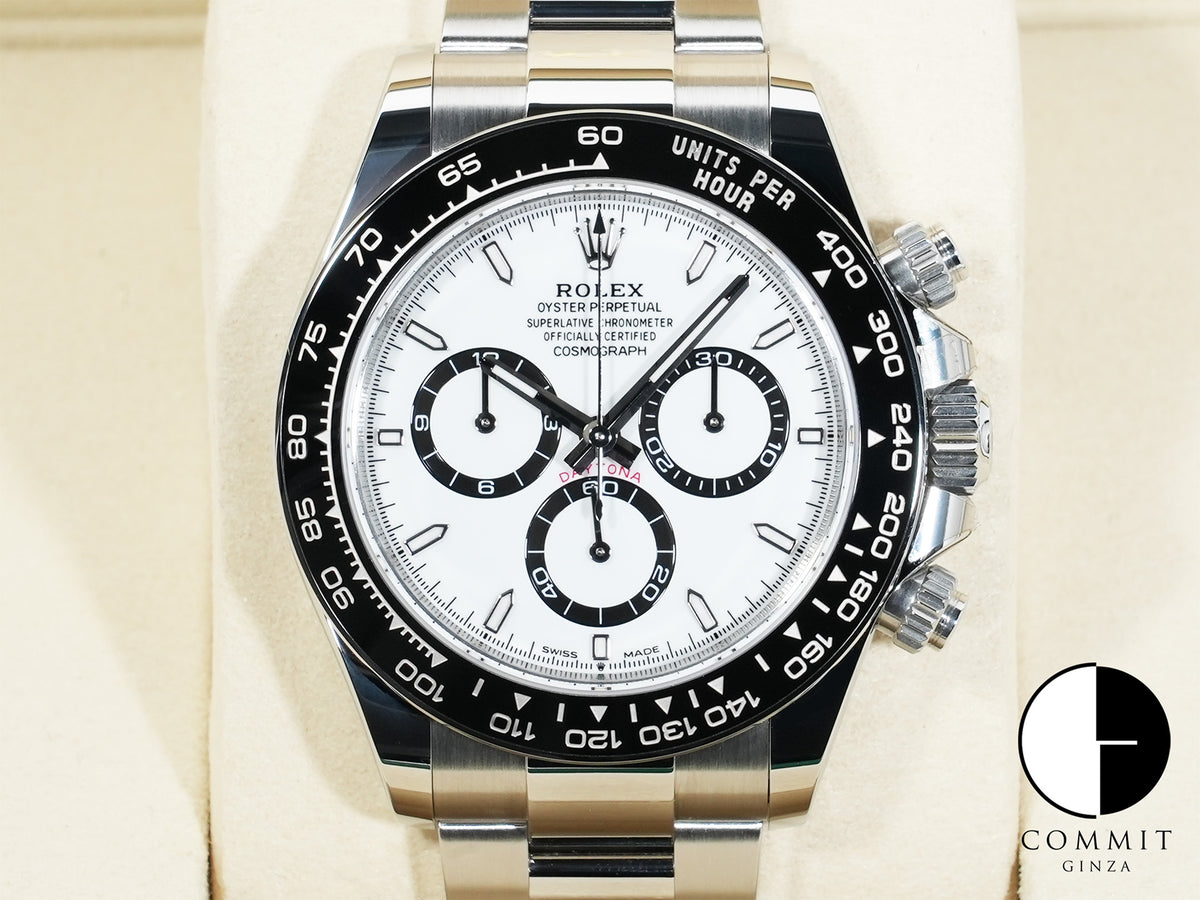Rolex Daytona Ref. 126500LN Stainless Steel White Dial Excellent Used Condition q4ecc7k5