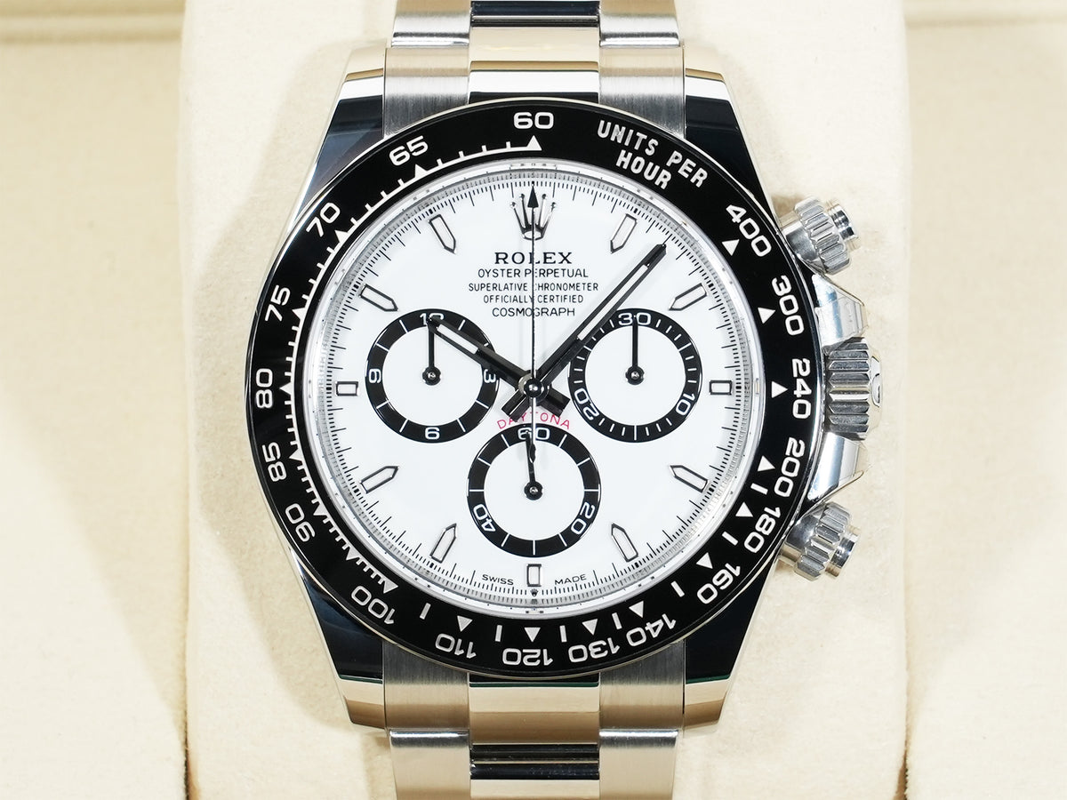 Rolex Daytona Ref. 126500LN Stainless Steel White Dial Excellent Used Condition q4ecc7k5