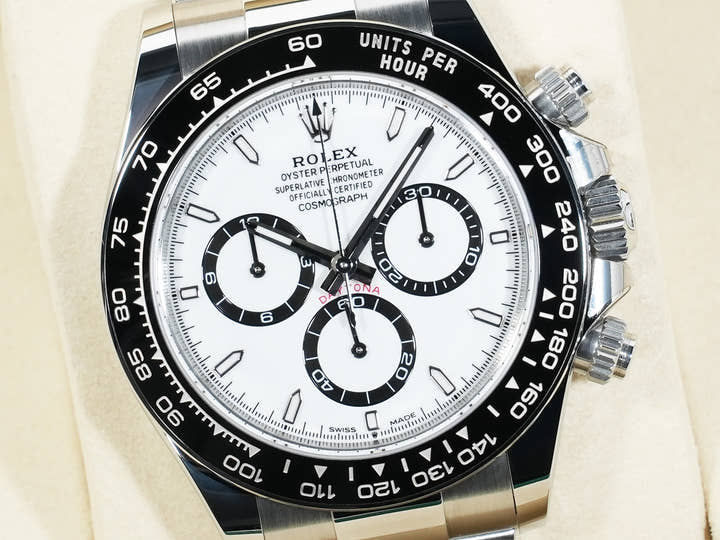ロレックス デイトナ Ref.126500LN ステンレススチール ホワイト文字盤 美中古 q4ecc7k5