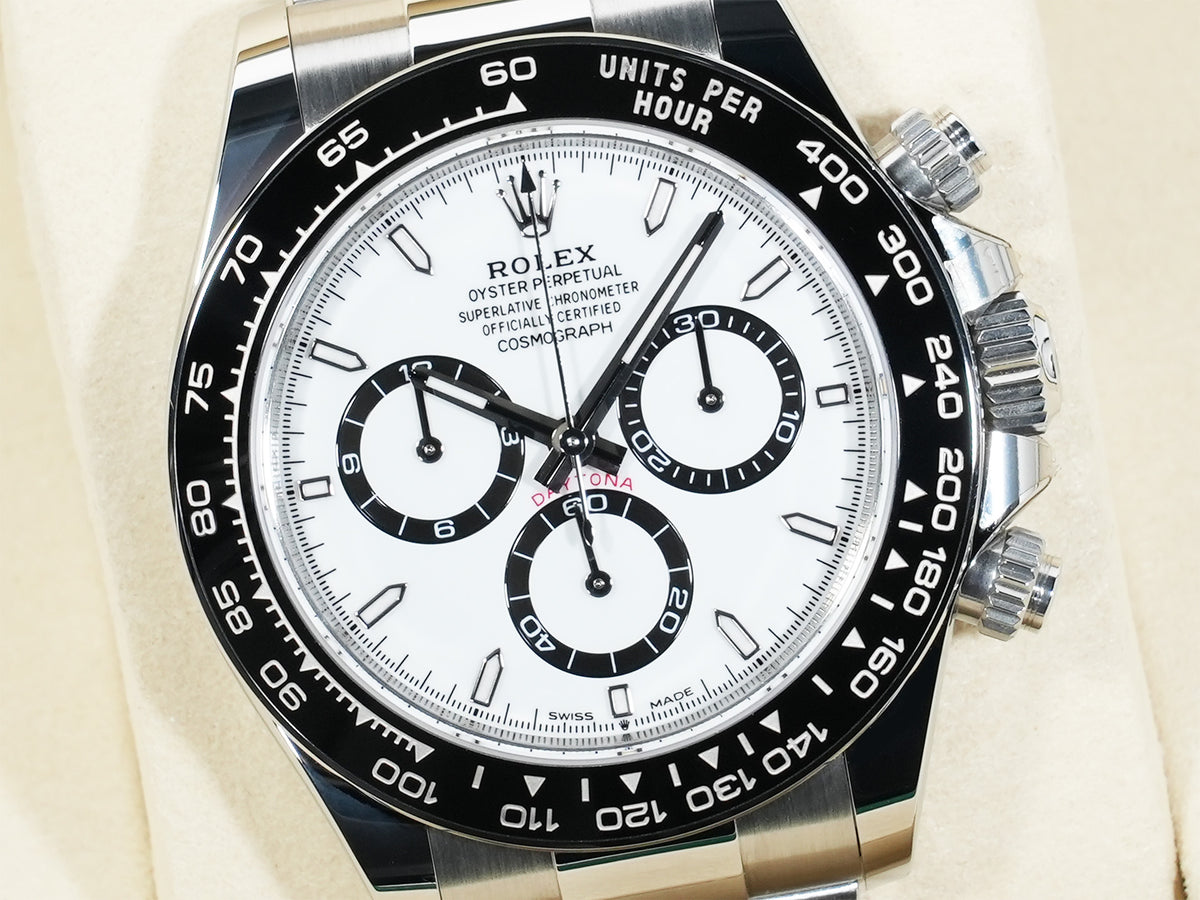 ロレックス デイトナ Ref.126500LN ステンレススチール ホワイト文字盤 美中古 q4ecc7k5