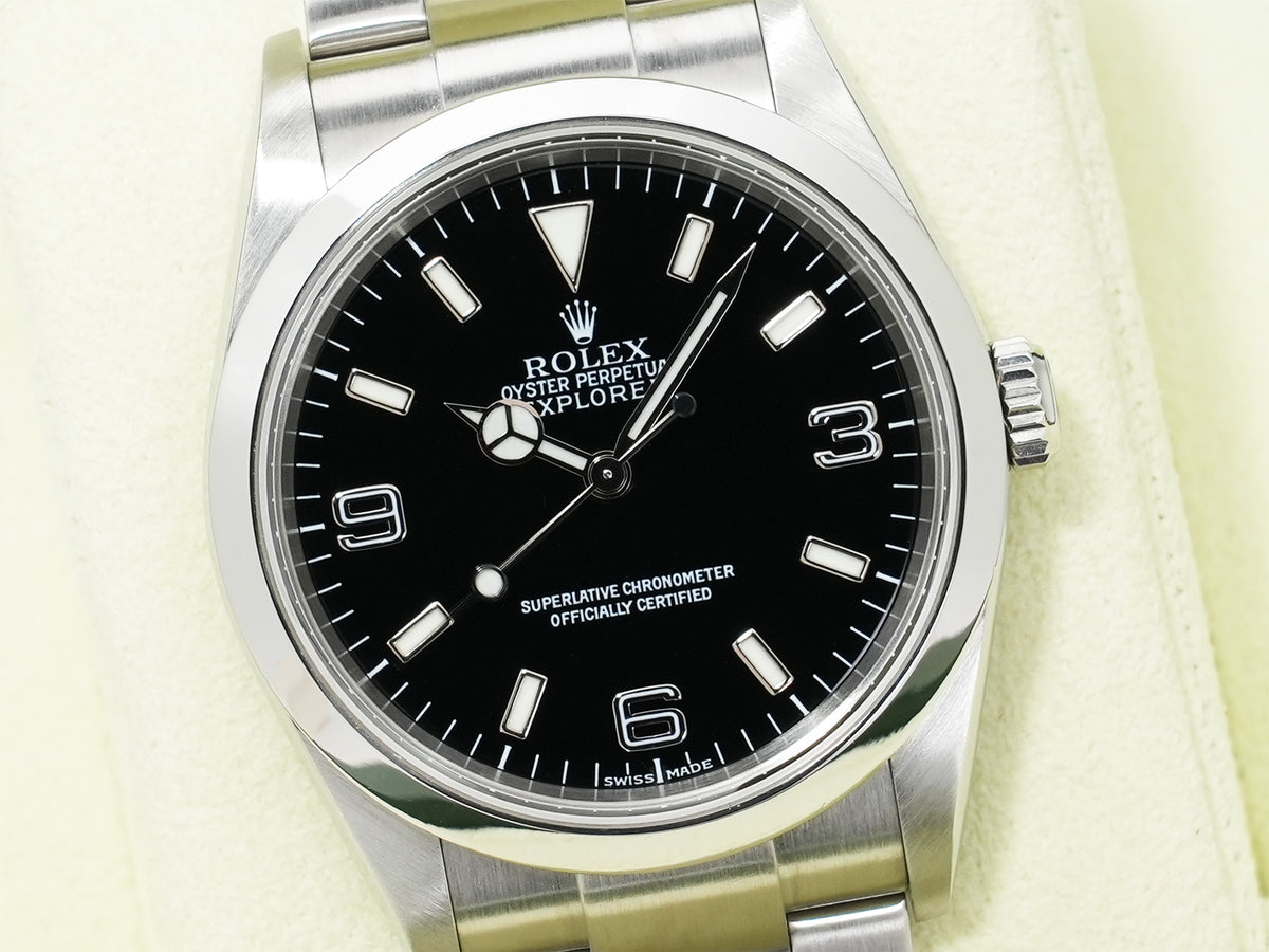 ロレックス エクスプローラーI Ref.114270 ステンレススチール ブラック文字盤 オイスターブレスレット 美中古 ozmkwvhx