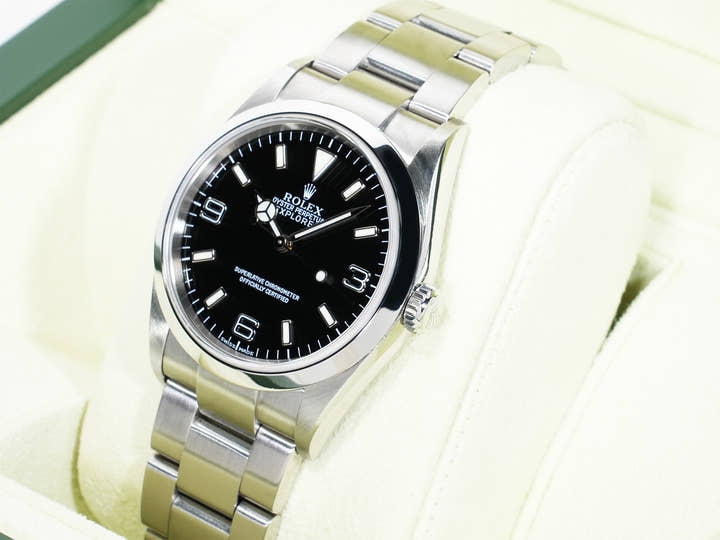 ロレックス エクスプローラーI Ref.114270 ステンレススチール ブラック文字盤 オイスターブレスレット 美中古 ozmkwvhx