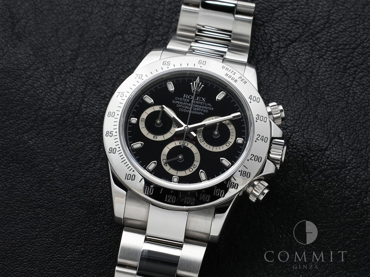 Rolex Daytona Ref. 116520 Stainless Steel Black Dial Excellent Used z237cinh