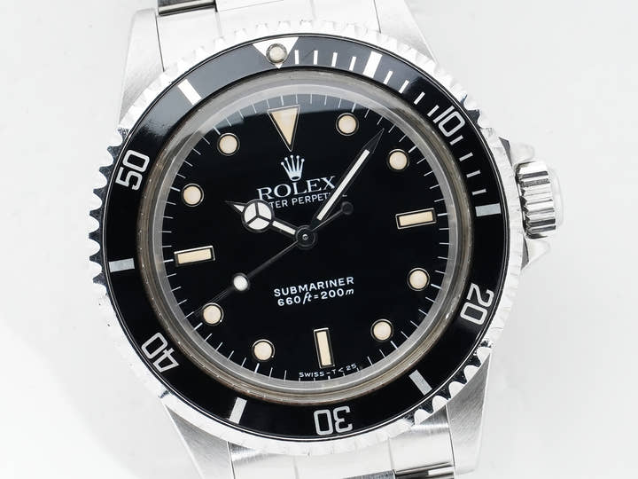 Rolex Submariner Ref. 5513 Stainless Steel Black Dial Used mg64cb5c