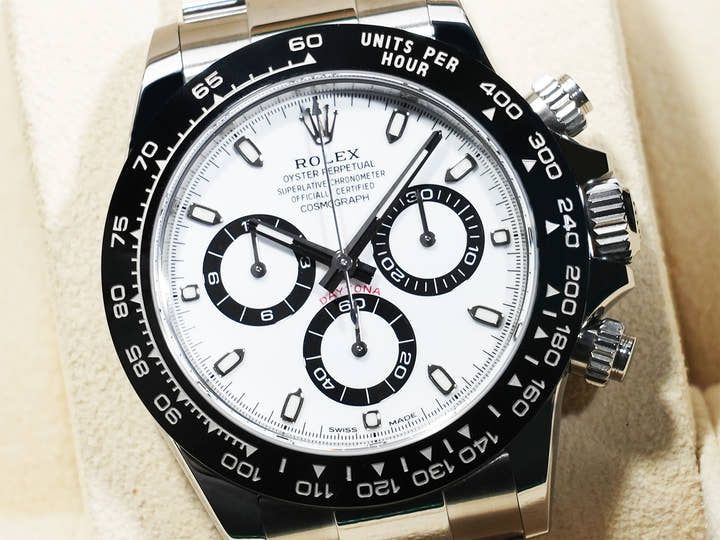 Rolex Daytona Ref. 116500LN Stainless Steel White Dial Excellent Condition qrhiytva