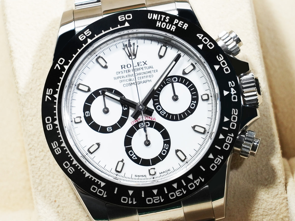Rolex Daytona Ref. 116500LN Stainless Steel White Dial Excellent Condition qrhiytva