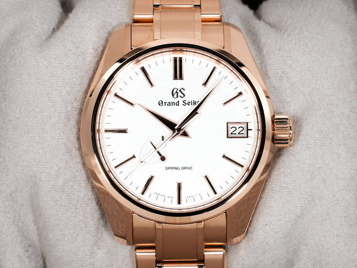 Grand Seiko 9R Spring Drive Ref. SBGA364 Pink Gold Silver Dial Unworn zhrbh3et
