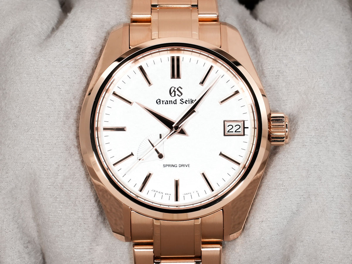 Grand Seiko 9R Spring Drive Ref. SBGA364 Pink Gold Silver Dial Unworn zhrbh3et