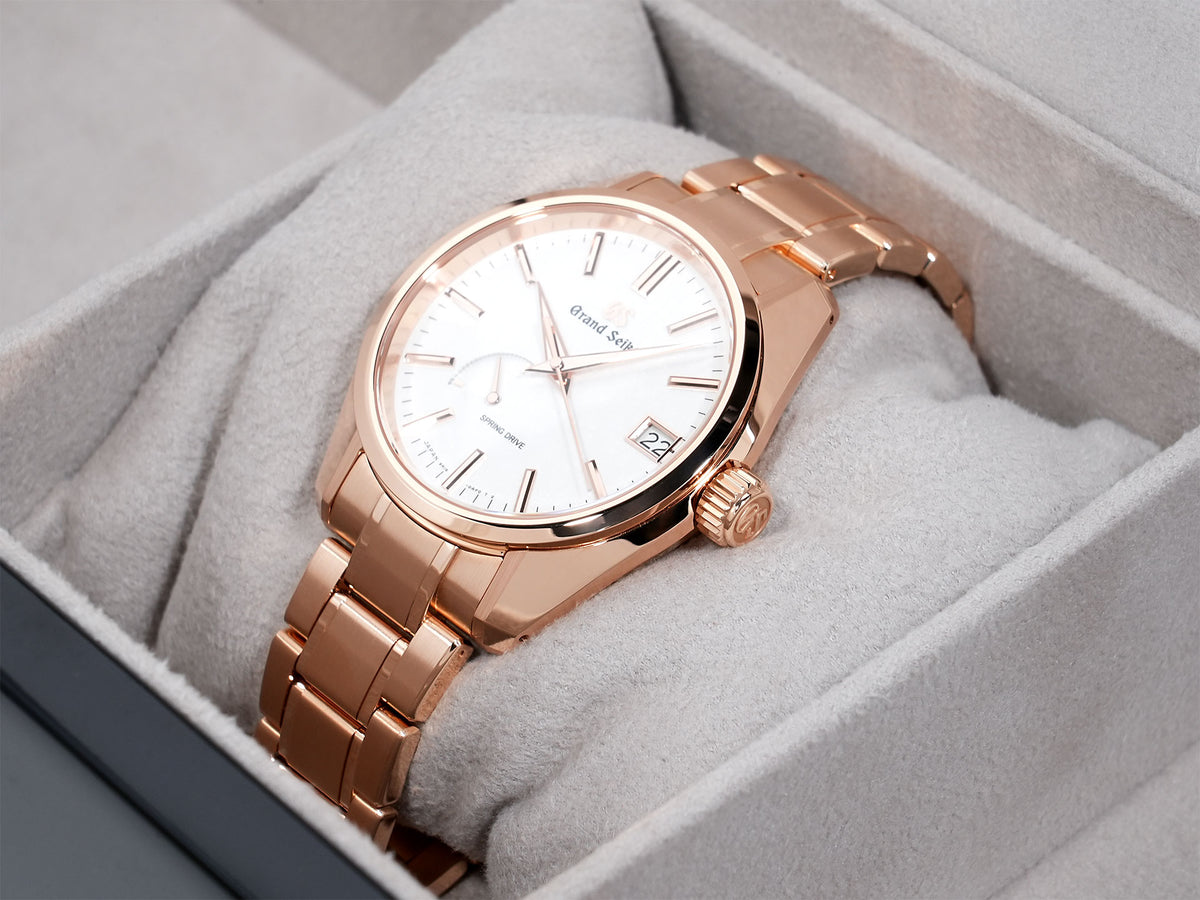 Grand Seiko 9R Spring Drive Ref. SBGA364 Pink Gold Silver Dial Unworn zhrbh3et