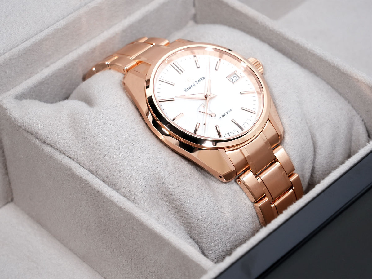 Grand Seiko 9R Spring Drive Ref. SBGA364 Pink Gold Silver Dial Unworn zhrbh3et