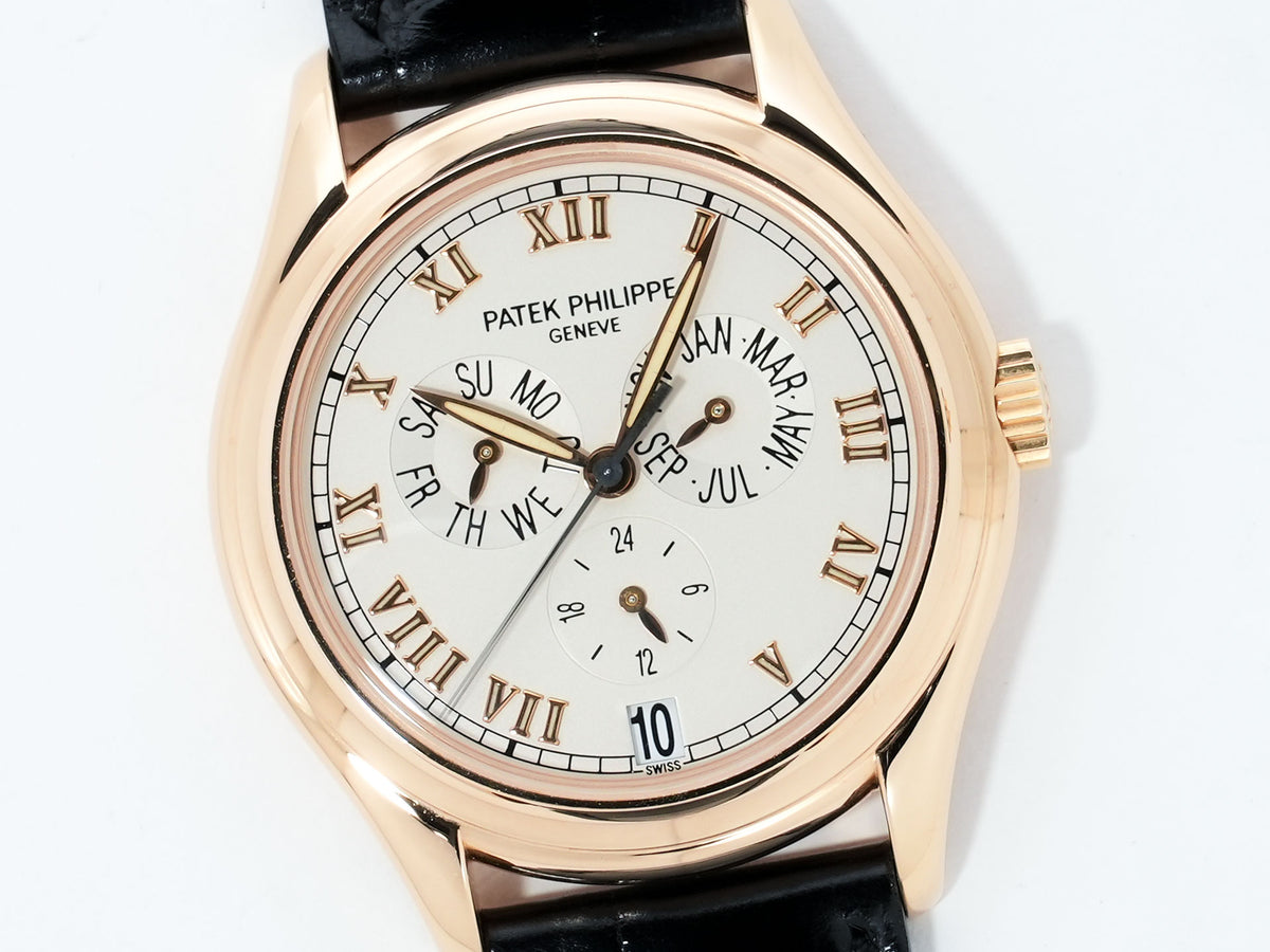 Patek Philippe Annual Calendar Ref. 5035R-001 Rose Gold Silver Dial, Pre-owned in Excellent Condition j6suki2b