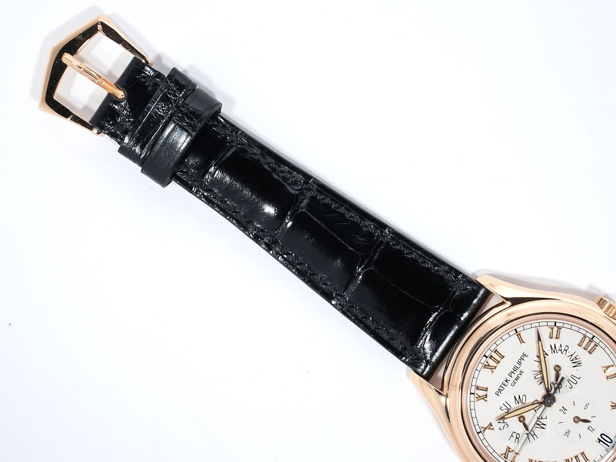 Patek Philippe Annual Calendar Ref. 5035R-001 Rose Gold Silver Dial, Pre-owned in Excellent Condition j6suki2b