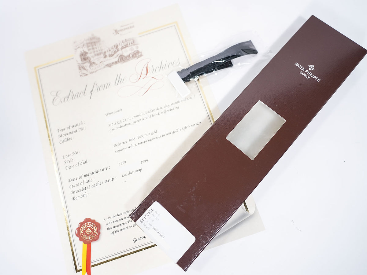Patek Philippe Annual Calendar Ref. 5035R-001 Rose Gold Silver Dial, Pre-owned in Excellent Condition j6suki2b