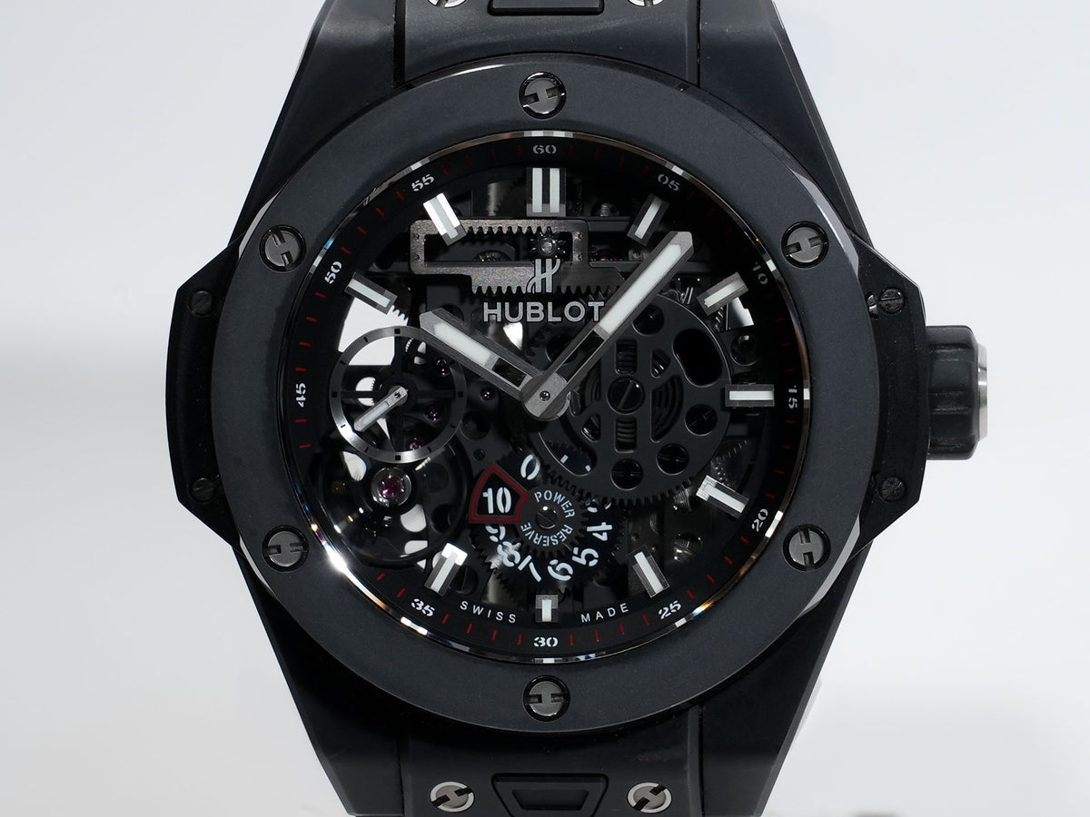 Hublot Big Bang MECA-10 Black Magic Ref. 414.CI.1123.RX Ceramic Skeleton Dial Pre-owned to4dj356