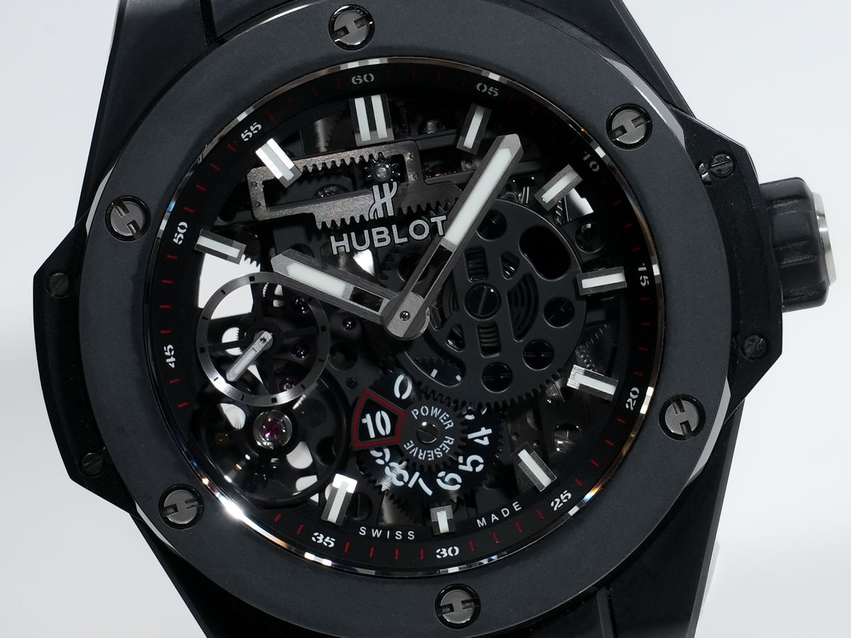Hublot Big Bang MECA-10 Black Magic Ref. 414.CI.1123.RX Ceramic Skeleton Dial Pre-owned to4dj356