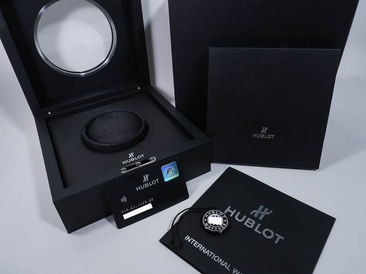 Hublot Big Bang MECA-10 Black Magic Ref. 414.CI.1123.RX Ceramic Skeleton Dial Pre-owned to4dj356
