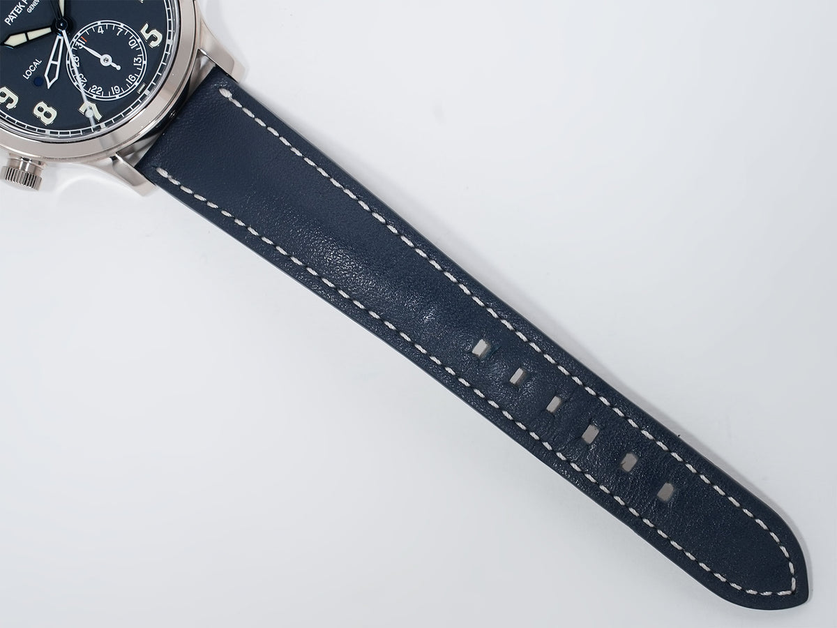 パテックフィリップ カラトラバ パイロット トラベルタイム Ref.7234G-001 ホワイトゴールド ブルー文字盤 中古 bb8sqeyu
