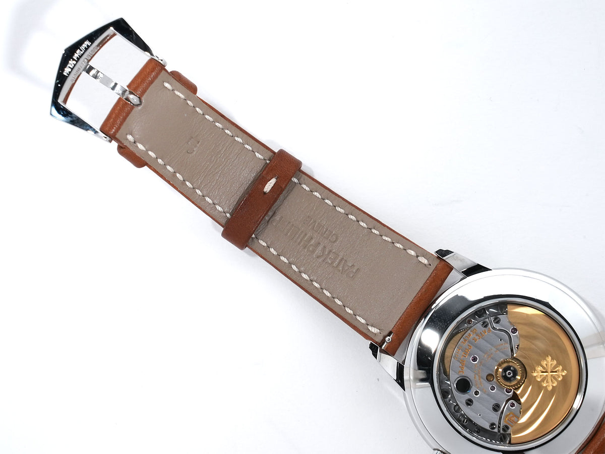 Patek Philippe Calatrava Weekly Calendar Ref. 5212A-001 Stainless Steel Silver Dial Pre-owned ti5zk68j