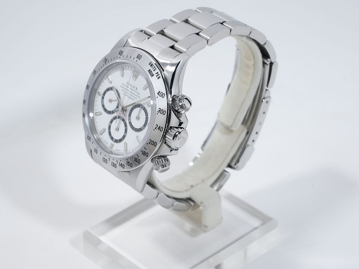 ロレックス デイトナ エルプリメロ Ref.16520 ステンレススチール ホワイト文字盤 中古 9bxcejzb