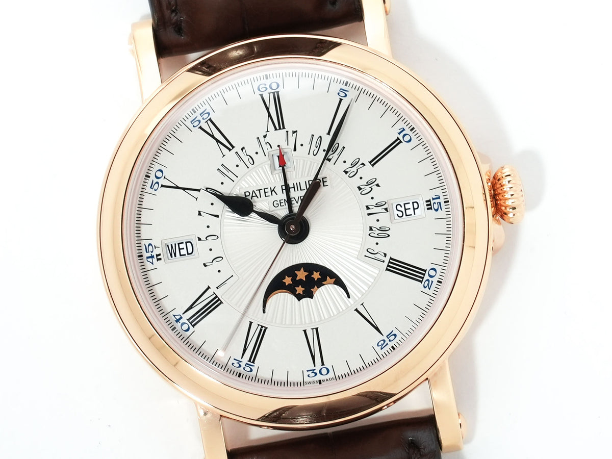 Patek Philippe Perpetual Calendar Retrograde Ref. 5159R-001 Rose Gold Silver Dial Used 2b3o5hf8