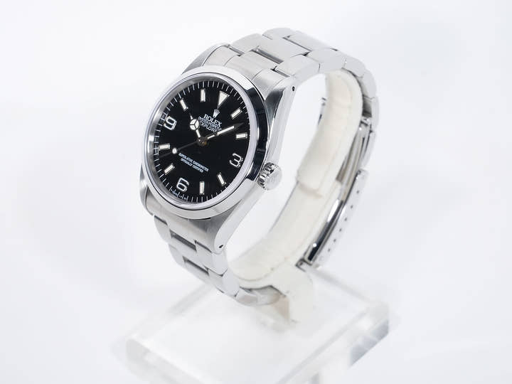 ロレックス エクスプローラーI Ref.14270 ステンレススチール ブラック文字盤 オイスターブレスレット 美品 fna2uezg