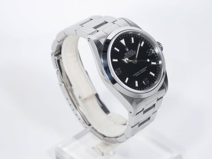 ロレックス エクスプローラーI Ref.14270 ステンレススチール ブラック文字盤 オイスターブレスレット 中古 ausxgkg7