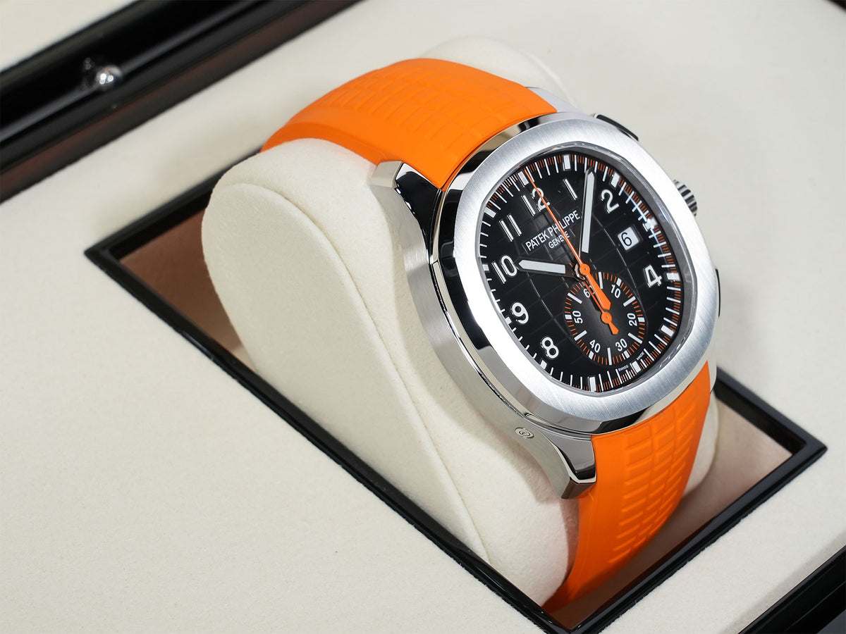 Patek Philippe Aquanaut Chronograph Ref. 5968A-001 Stainless Steel Black Dial Unworn k3akxfu7