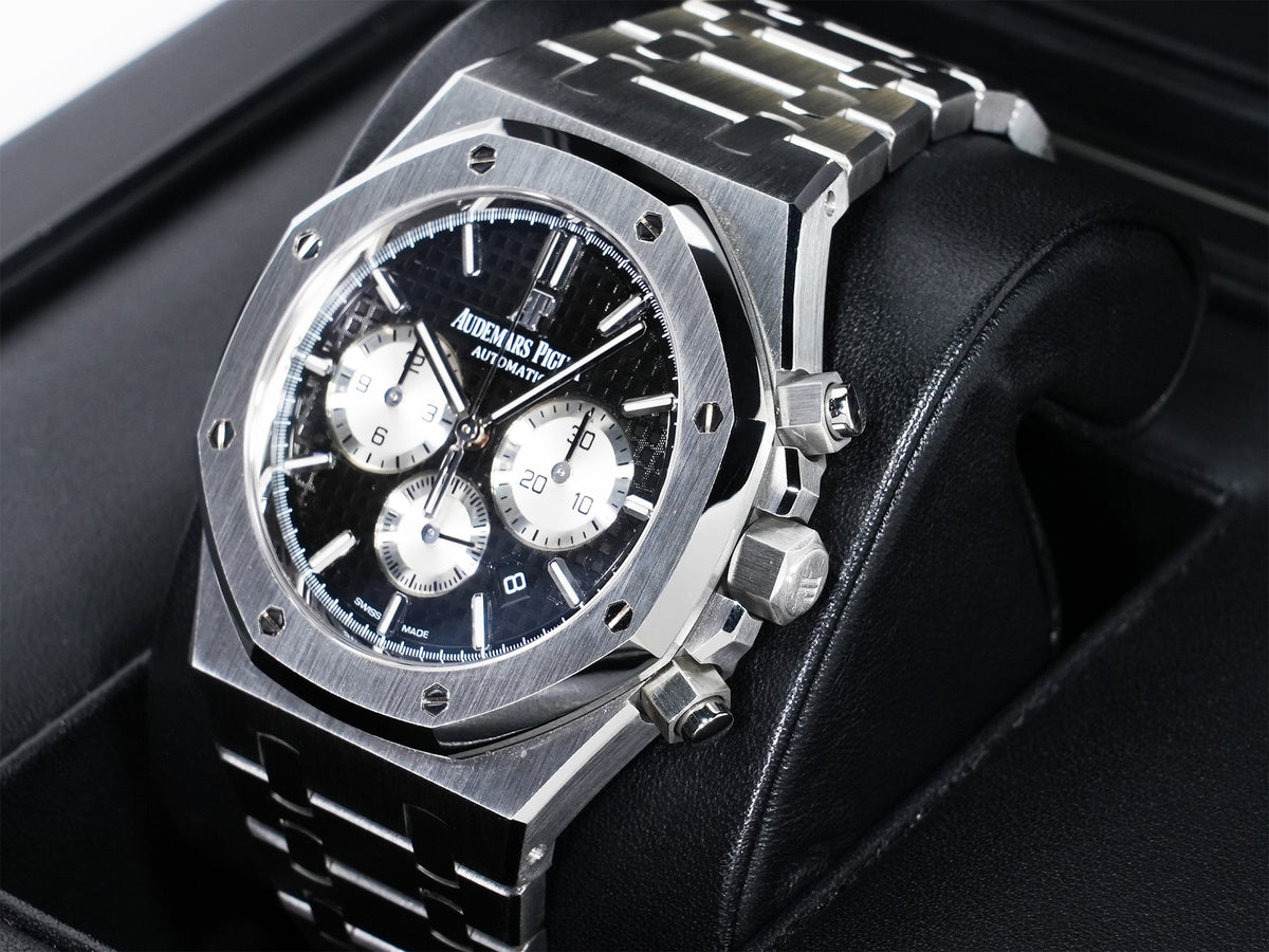 オーデマピゲ ロイヤルオーク クロノグラフ Ref.26331ST.OO.1220ST.02 ステンレススチール ブラック文字盤 美品 r6gq8pot