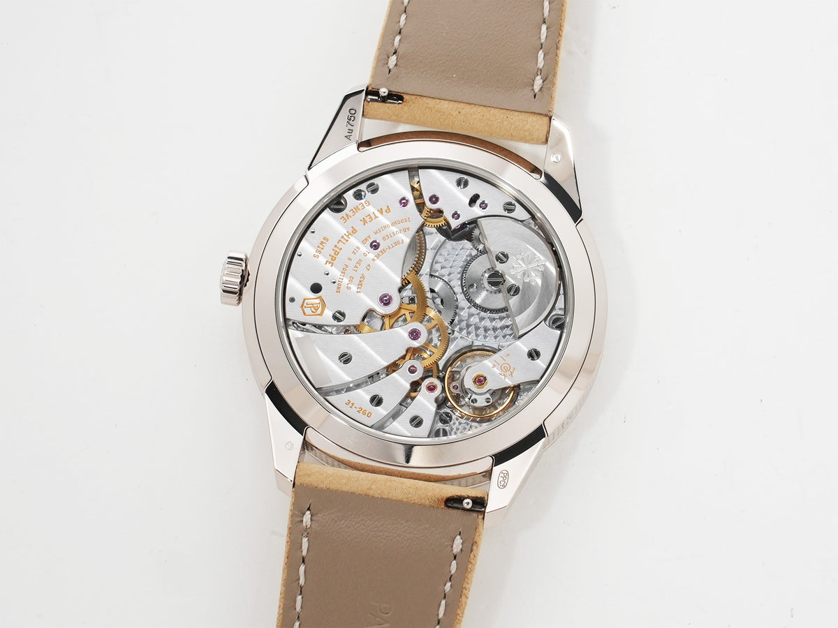 Patek Philippe Annual Calendar Travel Time Ref. 5326G-001 White Gold, Textured Anthracite Dial, Excellent Condition dfdjojsz