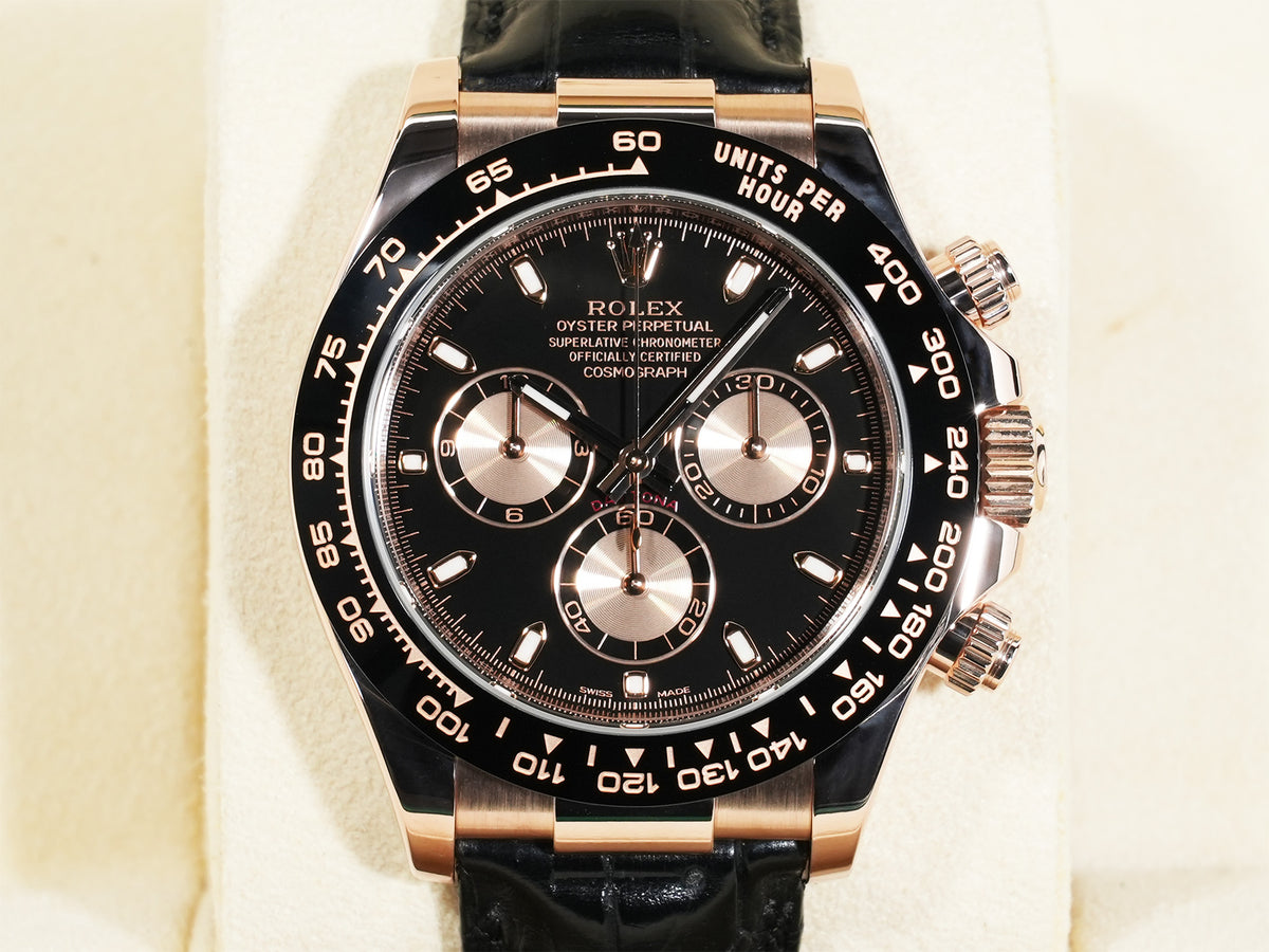 ロレックス デイトナ Ref.116515LN エバーローズゴールド ブラックxピンク文字盤 美中古 bchivxm7