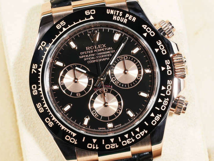 ロレックス デイトナ Ref.116515LN エバーローズゴールド ブラックxピンク文字盤 美中古 bchivxm7