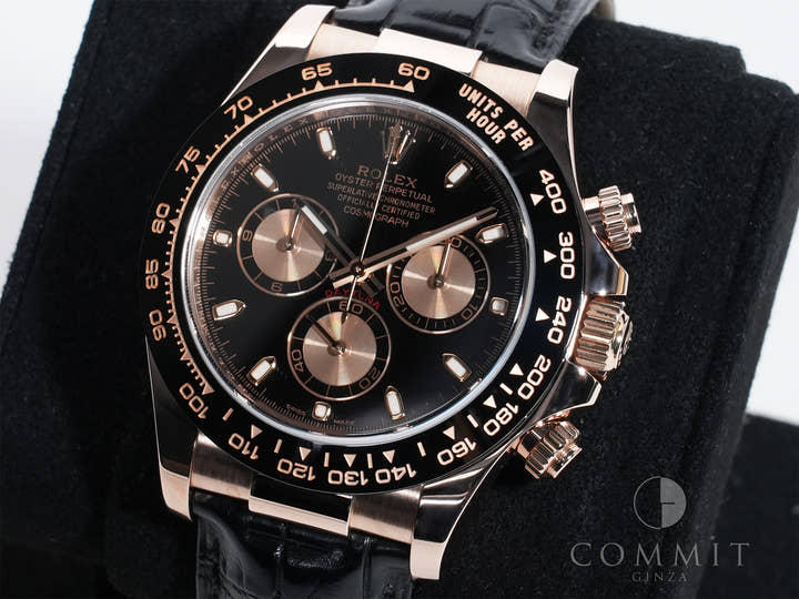 ロレックス デイトナ Ref.116515LN エバーローズゴールド ブラックxピンク文字盤 美中古 bchivxm7