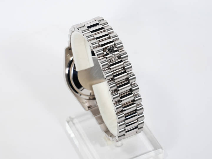 ロレックス デイデイト36 Ref.118239A ホワイトゴールド ブラック文字盤 美中古 k75s56gk